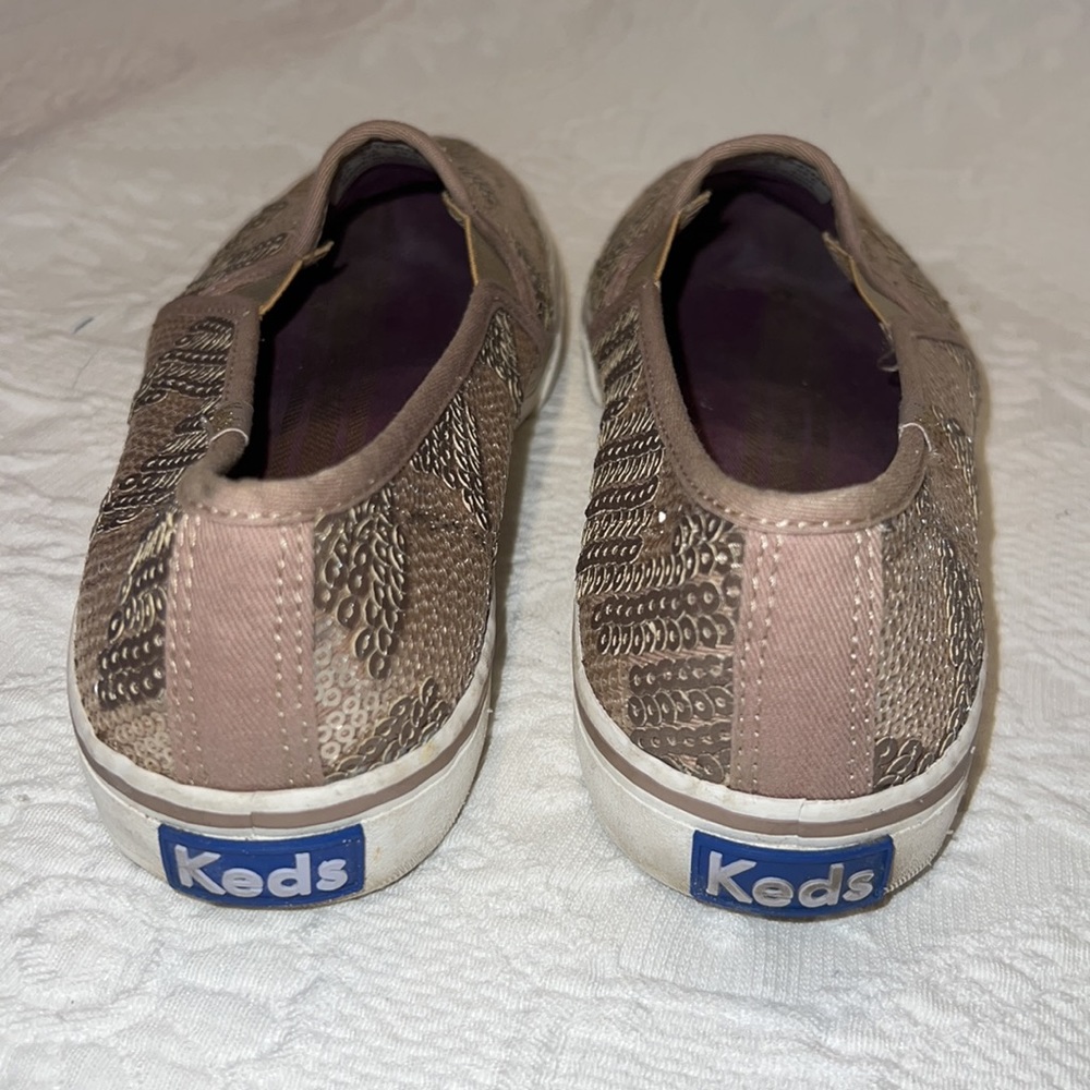 Keds Sequin Double Decker Slip On Sneakers Size 8 - Picture 4 of 9